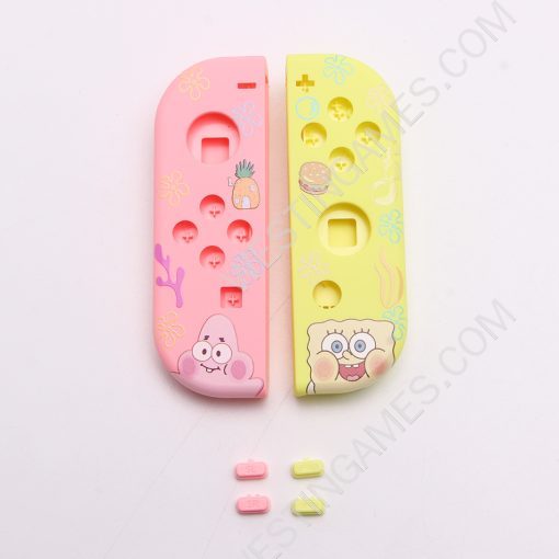 New Design Left and Right Housing Cover Case Set for Switch Joy-con OEM SpongeBob - Image 2