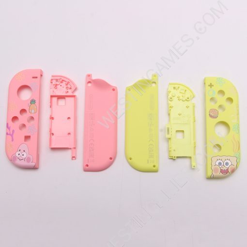 New Design Left and Right Housing Cover Case Set for Switch Joy-con OEM SpongeBob - Image 4