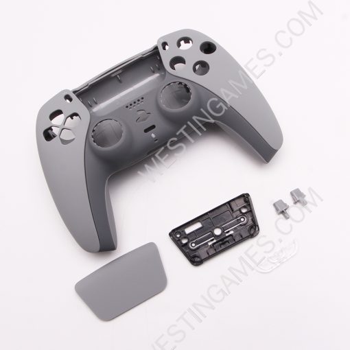 Replacement Top and Bottom Housing Shell Case for PS5 Dualsence 5 Controller - Grey 30th anniversary