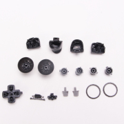 Complete D-pad and ABXY Button Keys Accessories 17pc Set for PS5 Controller - 30TH Grey 06