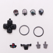 Complete D-pad and ABXY Button Keys Accessories 17pc Set for PS5 Controller - 30TH Grey 04