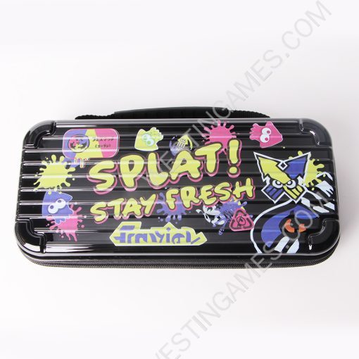 Black Protective Storage Hard Case Carrying Bag for Switch 2 - Splatoon