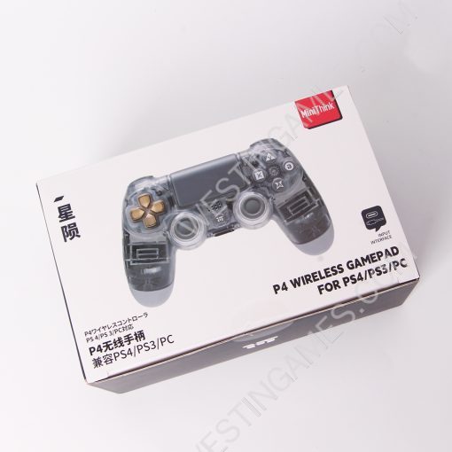 Minithink Wireless Dualshock 4 Controller with TMR Hall Analog and Type-C Jack for Playstation 4 PS4 Slim Pro - Starfall