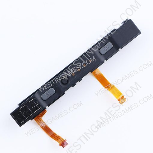 Complete Left Right Plastic Rail Assembly with Flex Cable for NS switch Joy-con Grey (Pulled) - Image 4