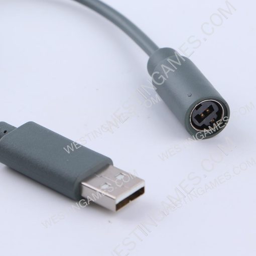 Wired Controller Connector USB Breakaway Cable Cord Adapter For XBOX 360 - Grey - Image 2