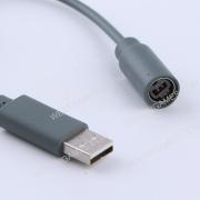Wired Controller Connector USB Breakaway Cable Cord Adapter For XBOX 360 - Grey 02