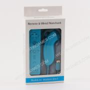2in1 Wireless Remote Controller Built-in Motion Plus w/ Nunchuk controller for WII - Blue (NEUTRA)