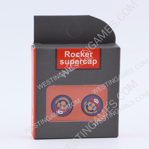 Rocker Supercap Thumb Grips Analog Caps Silicone Rubber For Switch Joy-con - Mario