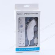 2in1 Wireless Remote Controller Built-in Motion Plus w/ Nunchuk Controller for wii - White (NEUTRA)