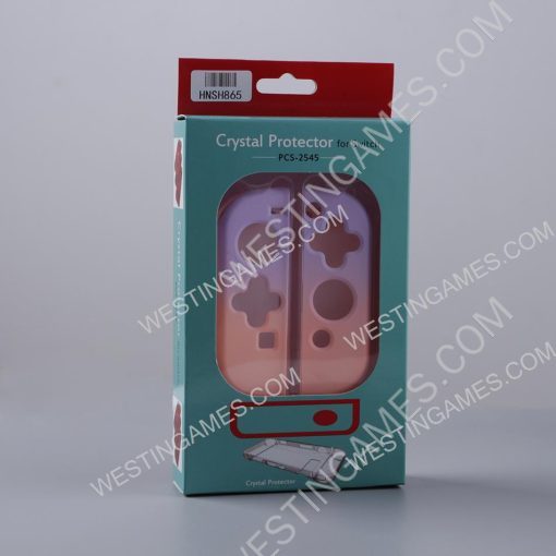 Handfeel Gradient rear Back Housing Case for Switch Console Purple-pink