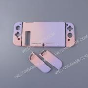 Handfeel Gradient rear Back Housing Case for Switch Console Purple-pink 02