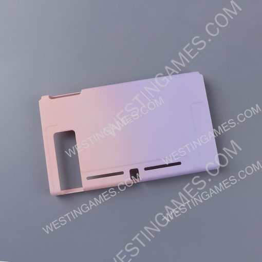 Handfeel Gradient rear Back Housing Case for Switch Console Purple-pink - Image 3