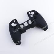Protective Soft Silicone Skin Case for PS5 Controller - black (Nude Packs)