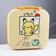 Square Hard Carrying Case Travel Pouch Bag for switch Ring Fit - Picachu