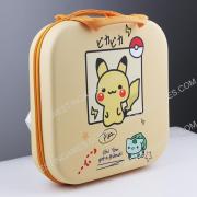Square Hard Carrying Case Travel Pouch Bag for switch Ring Fit - Picachu 02