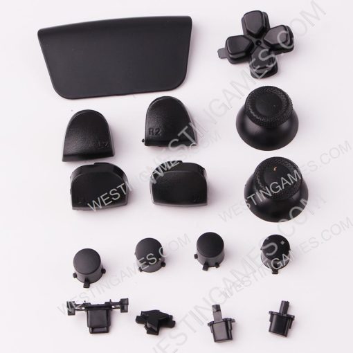 Complete Button Keys for PS5 Controller Accessories 16pc Set - Black