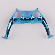 Mirror Chrome Decorative Strip Handle PC Shell Cover For PS5 Gamepad Controller - Blue