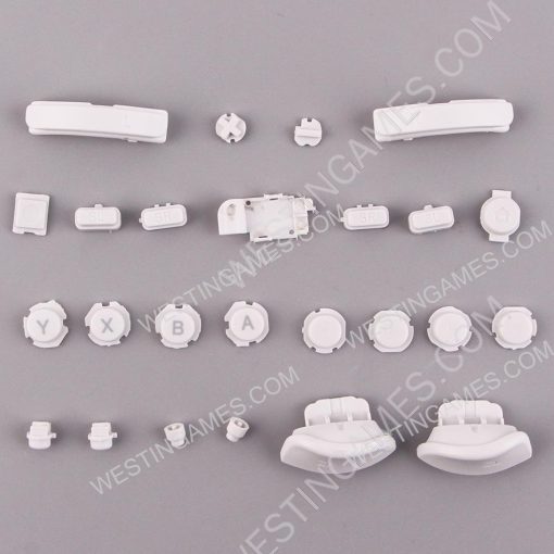 Complete Key Button Accessoires for Switch L R Joycon Controller - White