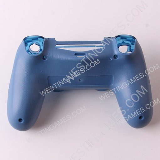 Replacement Transparent Top and Bottom Housing Shell Case for ps4 Controller JDM-050 - Blue - Image 3