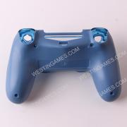 Replacement Transparent Top and Bottom Housing Shell Case for ps4 Controller JDM-050 - Blue 03