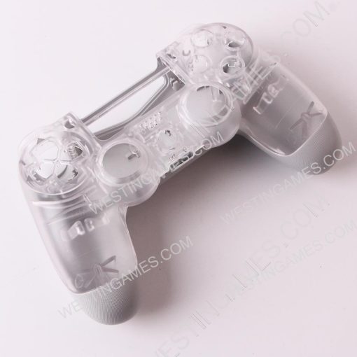 Replacement Transparent Top and Bottom Housing Shell Case for ps4 Controller JDM-050 - Clear - Image 2
