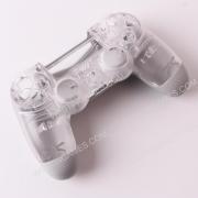 Replacement Transparent Top and Bottom Housing Shell Case for ps4 Controller JDM-050 - Clear 02