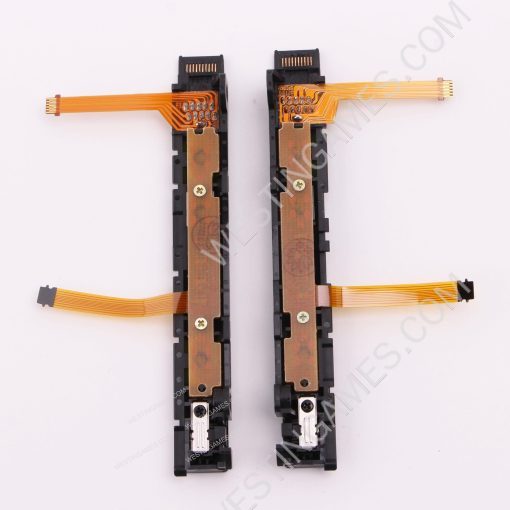 OEM Complete Left Right Plastic Rail Assembly with Flex Cable for NS switch Joy-con Yellow - Image 2