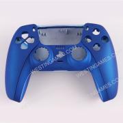 Replacement Handfeel Top and Bottom Housing Shell Case for Playstation 5 PS5 Controller - Deep Blue