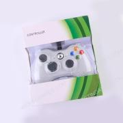 Wired Controller Gampad with Red Packing for XBOX 360 and Windows PC - White