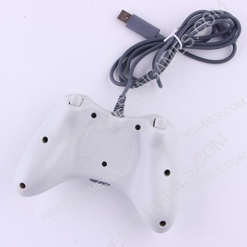 Wired Controller Gampad with Red Packing for XBOX 360 and Windows PC - White - Image 4
