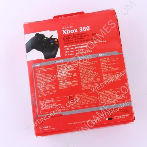 X360 Shape Wired Controller Gampad with Red Packing for Steam Andriod and Windows PC - White - Image 2