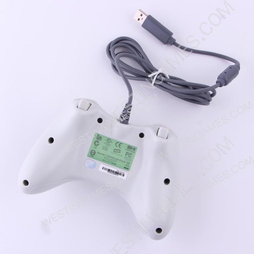 X360 Shape Wired Controller Gampad with Red Packing for Steam Andriod and Windows PC - White - Image 4