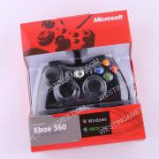 X360 Shape Wired Controller Gampad with Red Packing for Steam Andriod and Windows PC - Black