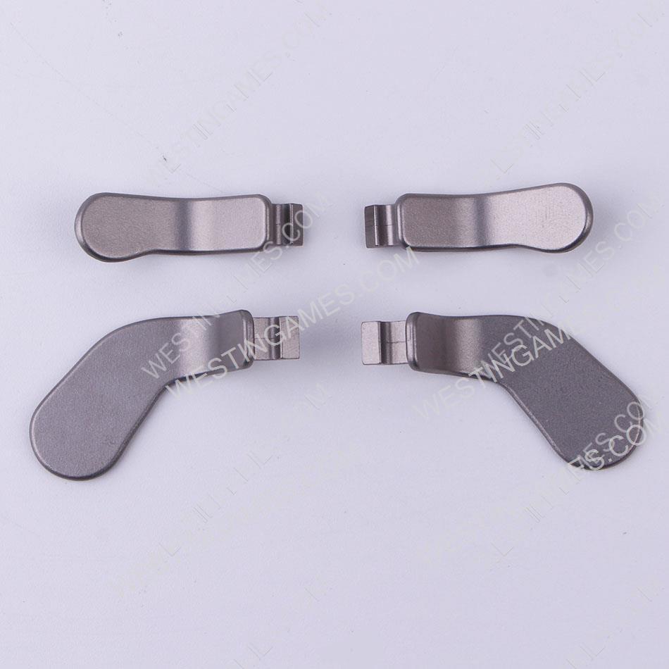 4 Paddles Buttons Set Replacement Parts for XBOX ONE Elite 1 and 2 Controller Siliver