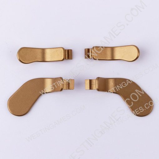 4 Paddles Buttons Set Replacement Parts for XBOX ONE Elite 1 and 2 Controller Gold