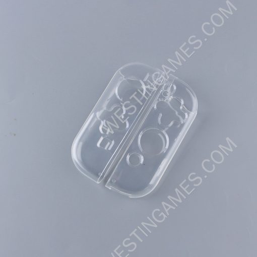 Comfortable Soft TPU Grip Case Cover for NS Switch Joycon - Clear White
