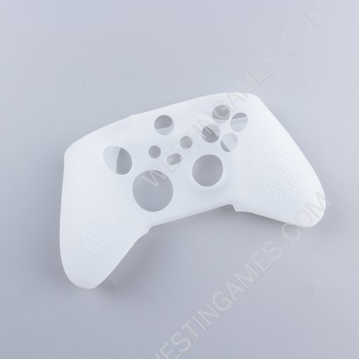 Protective Soft Silicone Skin Case for XBOX Series X Controller - White (Nude Packs)