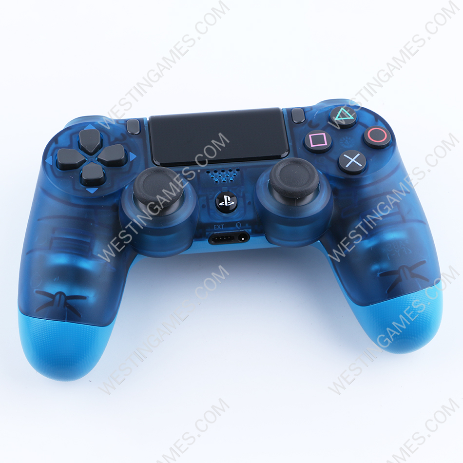 Wireless Dualshock 4 Gamepad Controller Nude Pack for Playstation 4 PS4 Slim Pro - Clear Blue
