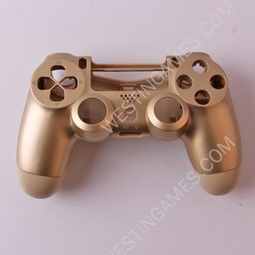 Replacement Top and Bottom Housing Shell Case for ps4 Controller JDM-050 - Gold