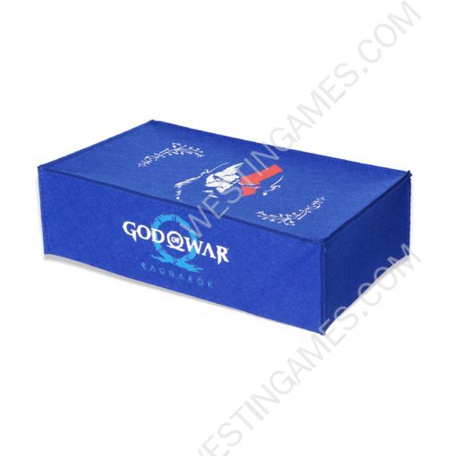 Horizontal Blue Protective Dust Prevent Cover Sleeve for PS5 Slim Console - God of War
