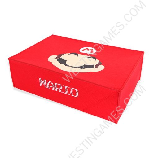 Horizontal Red Protective Dust Prevent Cover Sleeve for PS5 Slim Console - Mario