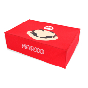 Horizontal Red Protective Dust Prevent Cover Sleeve for PS5 Slim Console - Mario