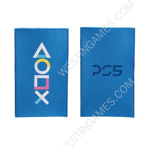 Blue Protective Dust Prevent Cover Sleeve for PS5 Pro/Slim Console - PS Logo