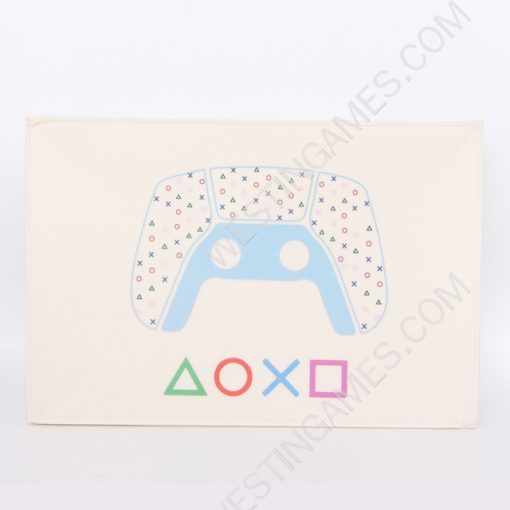 Horizontal White Protective Dust Prevent Cover Sleeve for PS5 pro Console - PS Logo