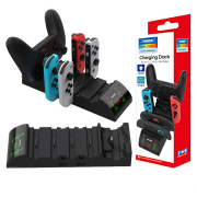 Charging Dock Charger Station 9 in 1 PG-SW071 For Switch 2/NS/OLED Joycon and Pro Black