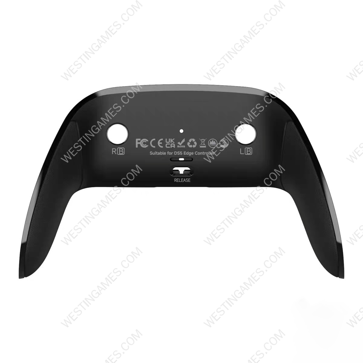 Anti-Sweat and Anti-Slip Rear Back Cover For PS5 Edge Controller Black