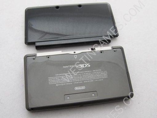 Replacement Full Housing Shell Case with Buttons and Screws for Nintendo 3DS - Cosmo Black