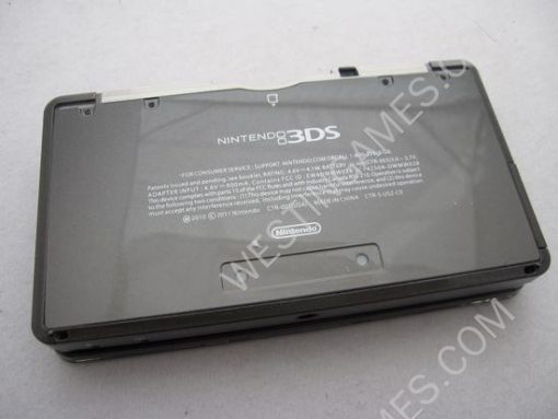 Replacement Full Housing Shell Case with Buttons and Screws for Nintendo 3DS - Cosmo Black - Image 4