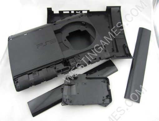 Replacement Complete Housing Shell Case for PS3 Super Slim 4K 4000 - Black - Image 5