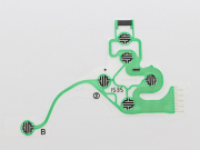 Original New 2 Set Separated Conductive Film Keypad Flex Ribbon Cable Parts for PS4 Controller 04